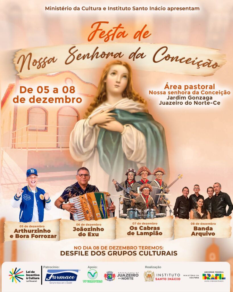 Juazeiro do Norte celebra a festa cultural de nossa senhora da conceição